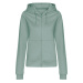 Just Hoods Dámská mikina na zip JH050F Dusty Green