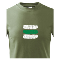 Dětské tričko s potiskem zelené turistické značky