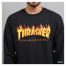 Thrasher Flame Logo LS Tee Black