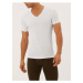 Sada tří bílých pánských triček pod košili s výstřihem do V a technologií Cool & Fresh™ Marks & 