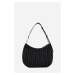 Kabelka karl lagerfeld k/weave hobo black-nickel