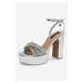 Sandály NINE WEST WFA2736-1 Materiál/-Syntetický