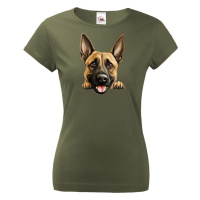 Dámské tričko Belgický ovčák - tričko pro milovníky psů