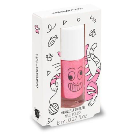 Nailmatic Kids lak na nehty pro děti odstín Kitty - candy pink glitter 8 ml