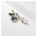 Éternelle Brož Swarovski Elements Amalia - tulipán, perla, zirkon B8107-8850426402 Zlatá