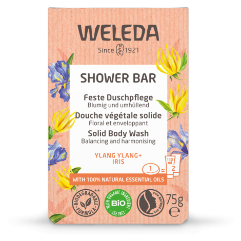 Weleda Květinové vonné mýdlo Ylang Ylang + Iris (Shower Bar) 75 g