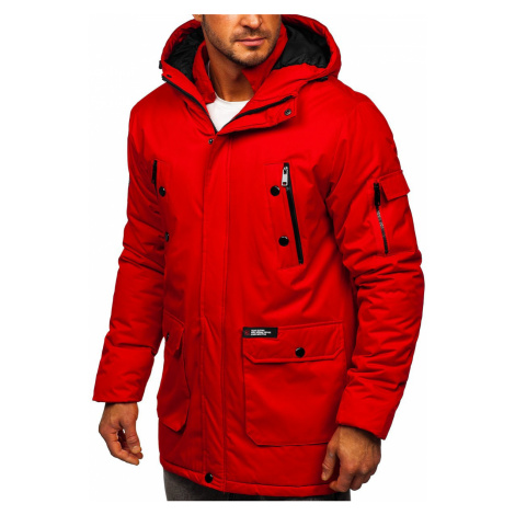 Červená pánská zimní bunda Bolf HY827 RED FIREBALL | Modio.cz