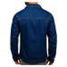 Tmavě modrá pánská džínová bunda Bolf 1110