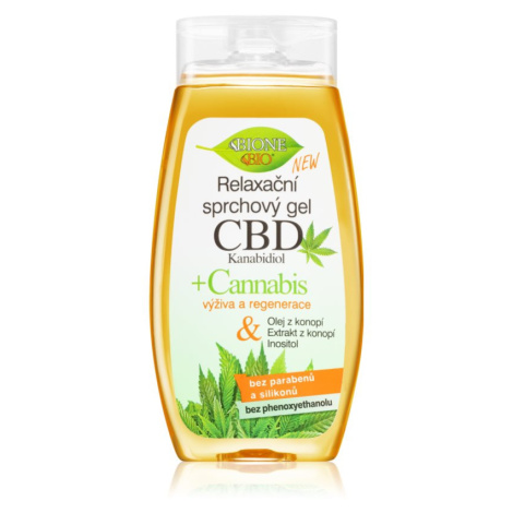 Bione Cosmetics Cannabis CBD relaxační sprchový gel s CBD 260 ml