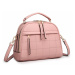 Růžová dámská kufříková kabelka s prošíváním Pekahiah Lulu Bags