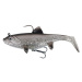 Fox Rage Gumová Nástraha Replicant Wobble UV Silver Bait Fish - Délka 23cm - Hmotnost 155g