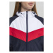 Urban Classics Ladies 3-Tone Windbreaker navy/white/fire red