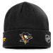 Pittsburgh Penguins zimní čepice Authentic Pro Game & Train Cuffed Knit Black