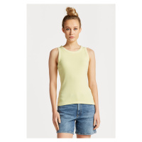 TOP GANT SUNFADED HIGH NECK RIB TANK TOP žlutá