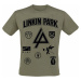 Linkin Park Patches Tričko olivová