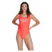 Dámské plavky speedo logo deep u-back siren red/white