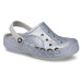 CROCS-Baya Glitter Clog T silver Stříbrná