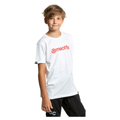 Meatfly dětské tričko Bart White | Bílá | 100% bavlna