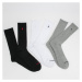 Polo Ralph Lauren 3Pack Crew Socks melange šedé / bílé / černé
