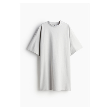 H & M - Oversized tričkové šaty - šedá H&M