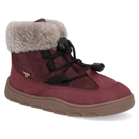 Barefoot zimní boty Froddo - Zeru Tex Cosy Bordeaux vínové
