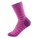 Dětské velmi teplé vlněné ponožky Devold Multi Heavy růžová