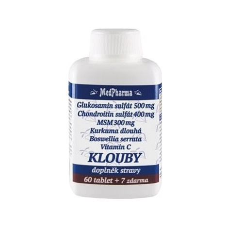 MedPharma Glukosamin sulfát (chondroitin, MSM, kurkuma) KLOUBY - 67 tbl.