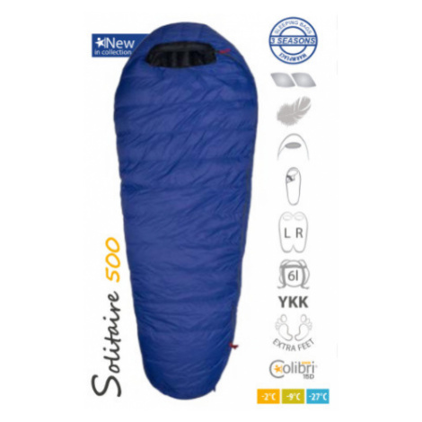 Spacák Warmpeace Solitaire 500 Extra Feet 170 cm royal blue/black