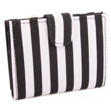 Černobílá pruhovaná peněženka se zápinkou Deylen HG Style