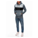 Men's zip-up sweatshirt B1682 - dark grey