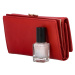 Příjemná dámská kožená peněženka v luxusním provedení Belasi, červená hladká