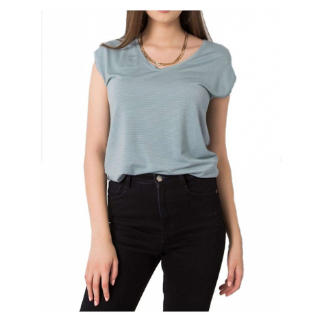 Světle modré dámské tričko s krátkým rukávem