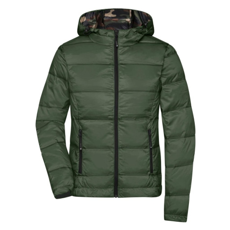 James & Nicholson (Daiber) Lehká dámská péřová bunda s kapucí JN1151