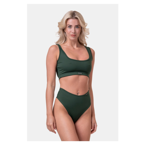 Dámské plavky Nebbia Miami sporty bikini - top 554 dark green