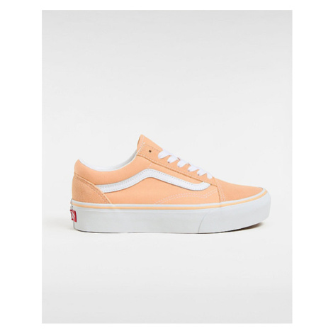 VANS Old Skool Platform Shoes Women Orange, Size