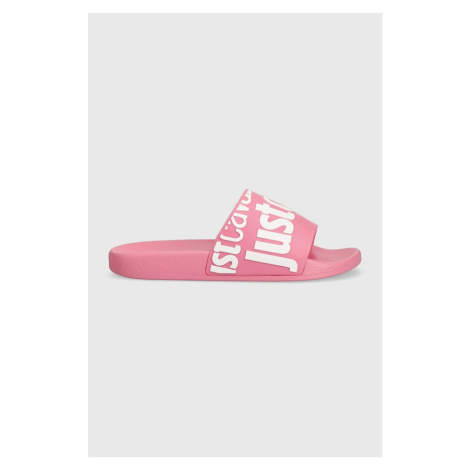 Pantofle Just Cavalli dámské, růžová barva, 74RB3SZ1