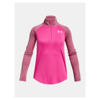 Růžové holčičí sportovní tričko Under Armour Tech