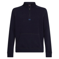 Tommy Hilfiger Sweatshirt - RECYCLED COTTON MOCK NECK dark blue