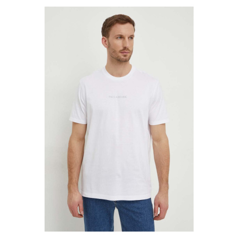 Bavlněné tričko Paul&Shark bílá barva, s potiskem, 24411069 Paul shark
