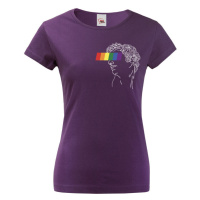 Dámské tričko s potiskem umění a LGBT - tričko na podporu komunity