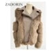 2v1 zimní bunda kožený křivák + kožich