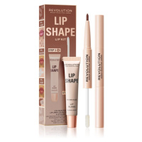Makeup Revolution Lip Shape Kit sada na rty odstín Brown Nude 1 ks