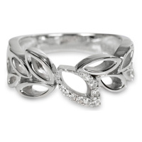 Silver Cat Půvabný stříbrný prsten s čirými zirkony SC148-112180010
