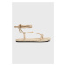 Sandály Armani Exchange dámské, béžová barva