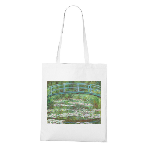 Plátěná taška Claude Monet Japonský most - plátěná taška pro milovníky umění BezvaTriko