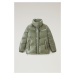 Bunda woolrich aliquippa puffer jacket šedá