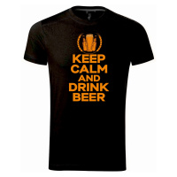 DOBRÝ TRIKO Pánské tričko Keep calm beer