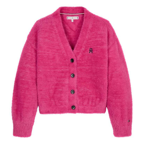 Dětský svetr Tommy Hilfiger růžová barva