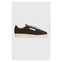 Semišové sneakers boty Reebok Club C hnědá barva, HP6471-brown