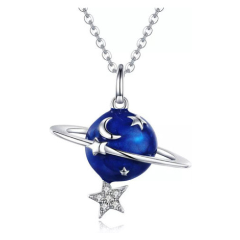 Linda's Jewelry Stříbrný náhrdelník Měsíc a Hvězdy Ag 925/1000 INH078